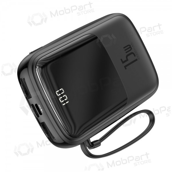 Εξωτερική μπαταρία Power Bank Baseus Q Pow With Type-C Cable 10000mAh μαύρος PPQD-A01