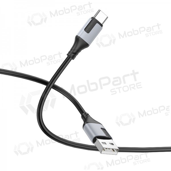 USB καλώδιο Borofone BX101 USB-A to USB-C 1.0m μαύρος