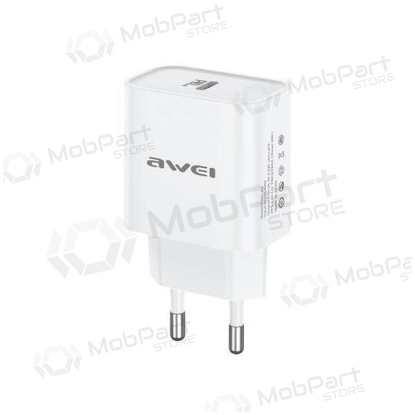Φορτιστής τηλεφώνου Awei PD61-EU 20 W USB-C λευκός
