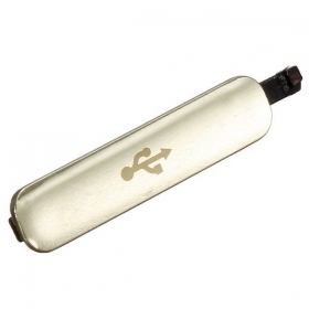 Samsung G900F Galaxy S5 charging socket cover (χρυσαφένιος)