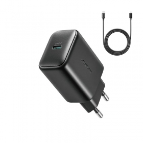Φορτιστής Joyroom JR-TCF23 USB-C 25W + USB-C to USB-C cable 1.0m μαύρος