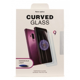 LCD apsauginis stikliukas Nano Optics 5D UV Glue Samsung S928 S24 Ultra lenktas διαφανής