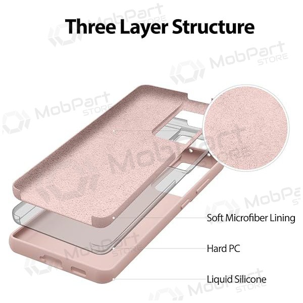 Θήκη Samsung Galaxy A15 Mercury - Silicone Case (ροζ άμμου)
