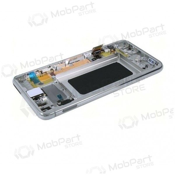 Samsung G970F Galaxy S10e οθόνη (Prism White) (με πλαίσιο) (μεταχειρισμένος grade A, γνησια)