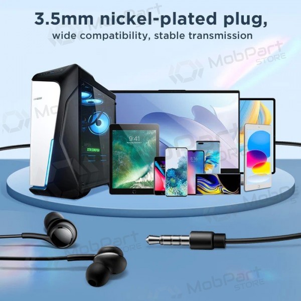 Ausinės Joyroom JR-EW02 3.5mm juodos