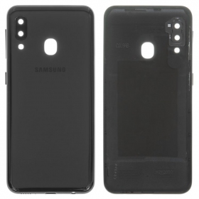 Samsung A202 Galaxy A20e 2019 πίσω κάλυμμα μπαταρίας (μαύρος) (μεταχειρισμένος grade A, γνησια)