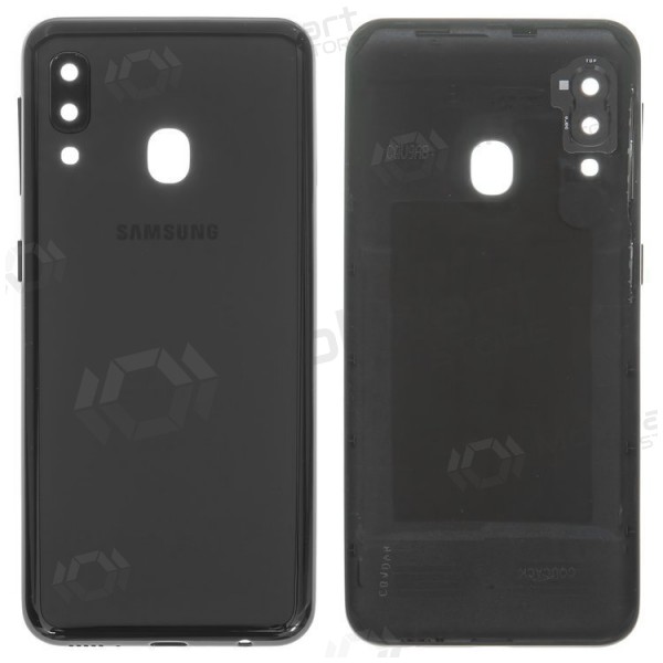 Samsung A202 Galaxy A20e 2019 πίσω κάλυμμα μπαταρίας (μαύρος) (μεταχειρισμένος grade A, γνησια)
