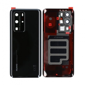 Huawei P40 Pro πίσω κάλυμμα μπαταρίας (μαύρος) (μεταχειρισμένος grade C, γνησια)
