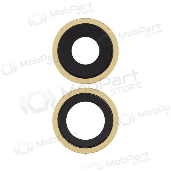Apple iPhone 11 τζαμάκι κάμερας (2τεμ) (κίτρινος) (με πλαίσιο)