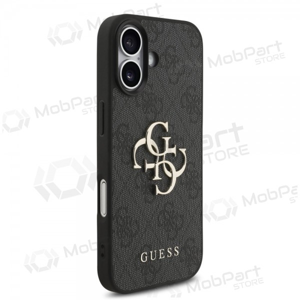 Θήκη Apple iPhone 17 -Guess PU 4G Metal Logo Strap- (μαύρο)