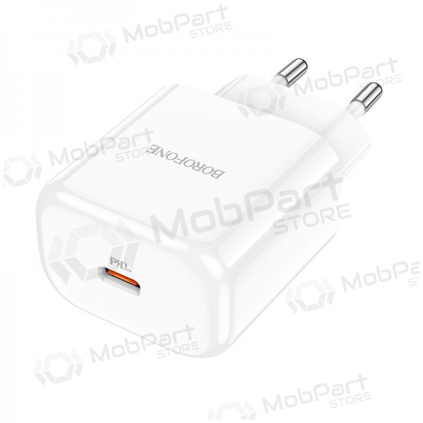 Φορτιστής Borofone BN3 Type-C QC 3.0, PD 2.0 20W (άσπρο)