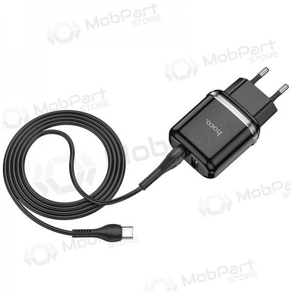 Φορτιστής Hoco N4 + Type-C (2.4A) (μαύρος)