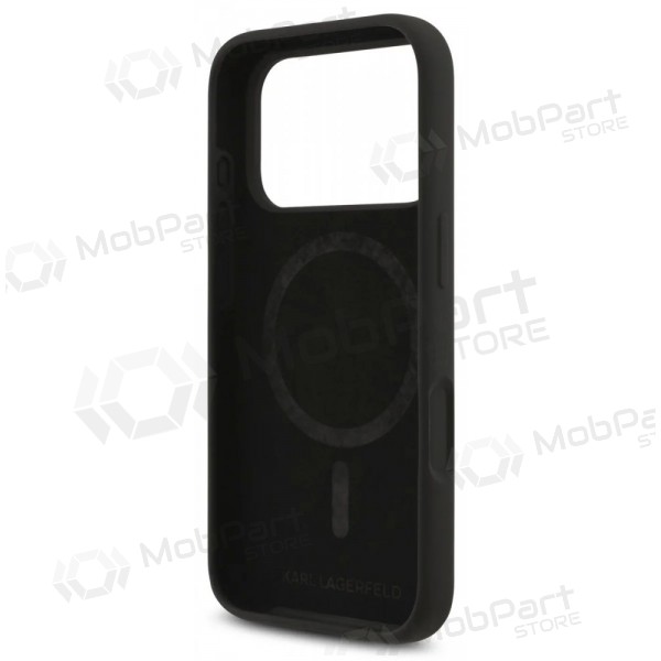 Θήκη Apple iPhone 17 Pro - Karl Lagerfeld Liquid Silicone Karl and Choupette MagSafe (μαύρο)