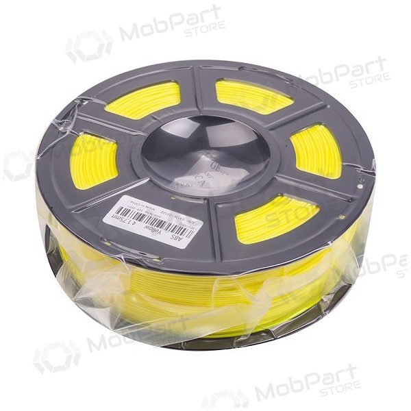 3D spausdinimo plastikas ABS, 1.75mm, 1kg, κίτρινος