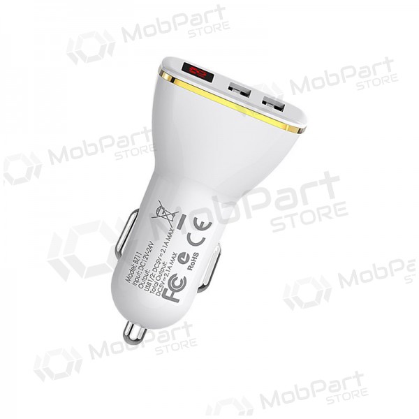 Φορτιστής automobilinis Borofone BZ11 x 2 USB (2.1A) (μαύρος)
