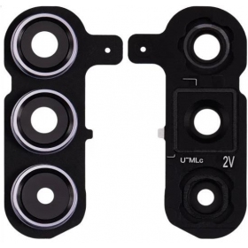 Samsung Galaxy S24+ τζαμάκι κάμερας (με πλαίσιο) (μαύρος)