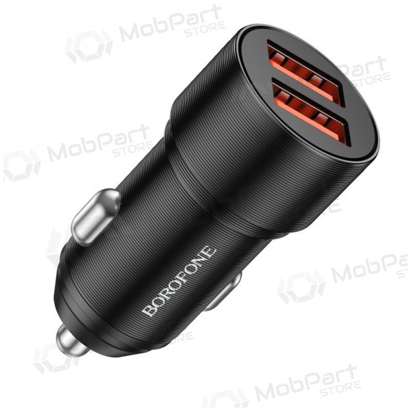 Φορτιστής automobilinis Borofone BZ19B 2xUSB-A QC3.0 36W μαύρος