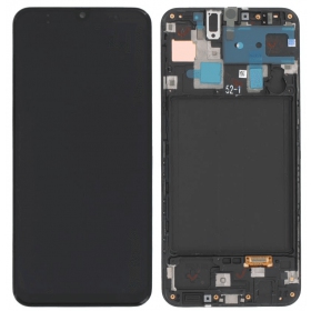 Samsung Galaxy A30 οθόνη (μαύρος) (με πλαίσιο) (γνησια)