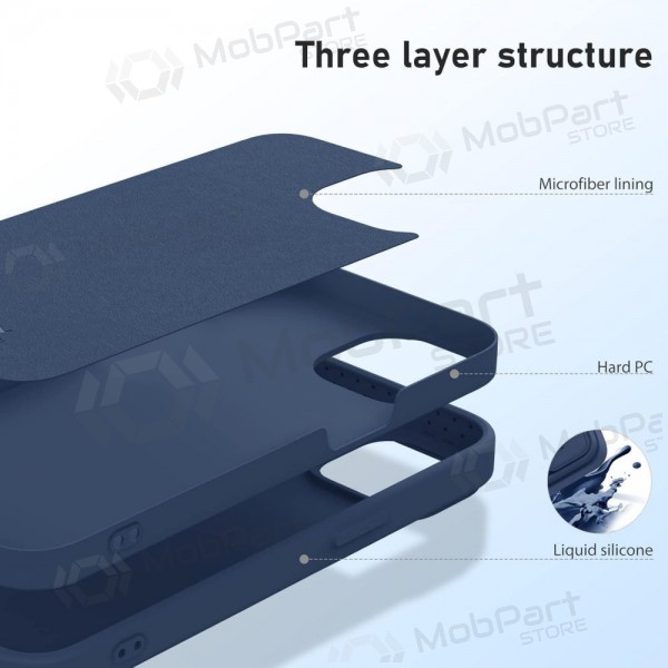 Θήκη Apple iPhone 14 - Nillkin Silicone (σκούρο μπλε)