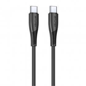USB καλώδιο Awei CL-182C USB-C to USB-C 1.0m μαύρος