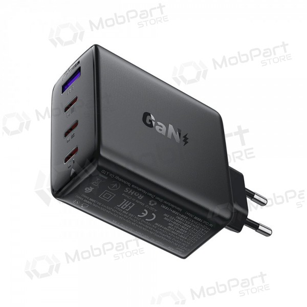 Φορτιστής τηλεφώνου Acefast A94 100 W GaN 3x USB-C + USB-A μαύρος