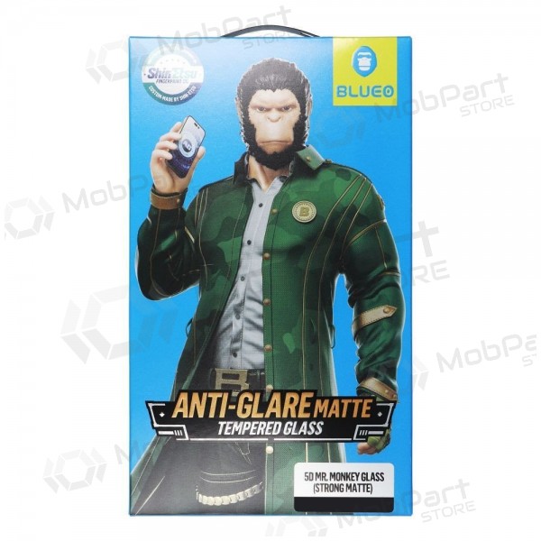 LCD apsauginis stikliukas 5D Mr. Monkey Glass (Strong Matte) Apple iPhone 16 Pro μαύρος