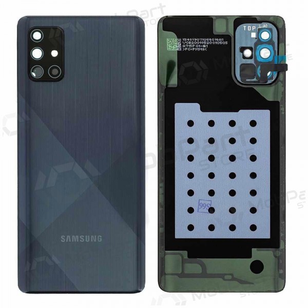 Samsung A715 Galaxy A71 2020 πίσω κάλυμμα μπαταρίας μαύρος (Prism Crush Black) (μεταχειρισμένος grade C, γνησια)