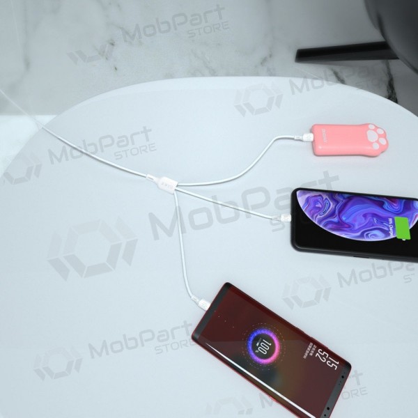 Καλώδιο USB Dudao L8A-3in1 USB-A σε USB-C / Micro USB / Lightning 1.2 m 6A
