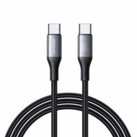 USB καλώδιο Joyroom S-A28 USB-C to USB-C 60W 1.0m μαύρος