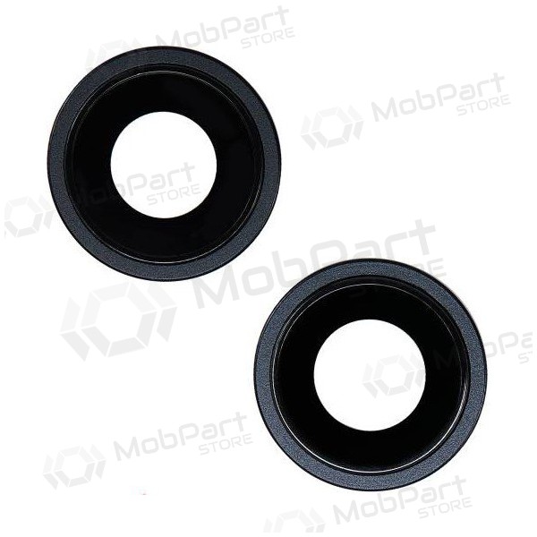 iPhone 14 / 14 Plus τζαμάκι κάμερας (2τεμ) (μαύρος) (με πλαίσιο)