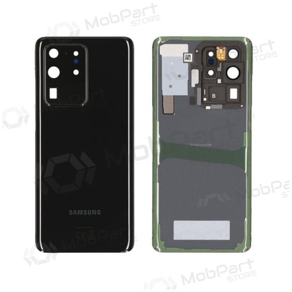 Samsung G988 Galaxy S20 Ultra πίσω κάλυμμα μπαταρίας μαύρος (Cosmic Black) (μεταχειρισμένος grade B, γνησια)