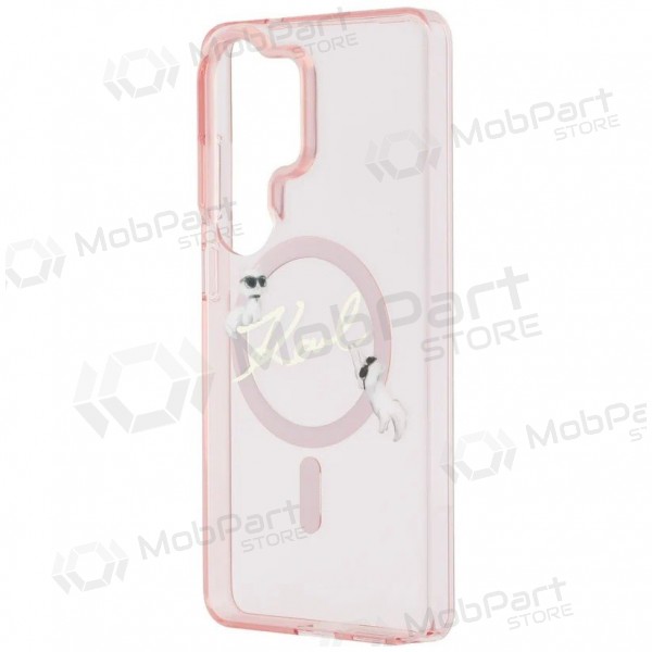 Θήκη Samsung Galaxy S26 Ultra - Karl Lagerfeld IML Choupette Karl Script Logo Magnetic (ροζ)