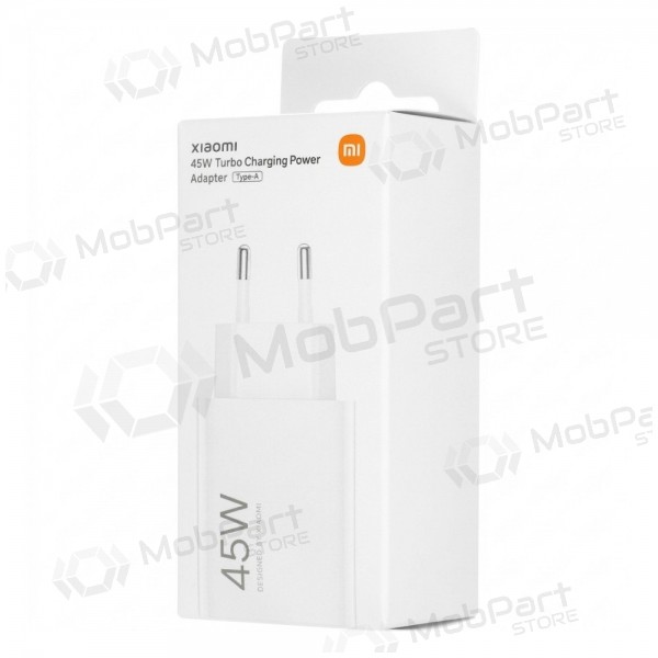 Φορτιστής τηλεφώνου Xiaomi turbo charging power adapter BHR07SLEU 45 w usb-a pd λευκός.