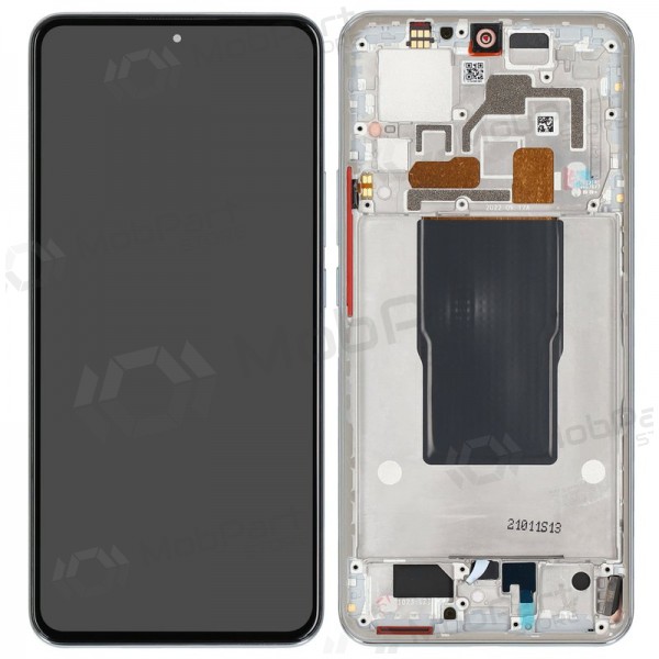 Xiaomi 12T / 12T Pro οθόνη (ασήμι) (με πλαίσιο) (Premium)