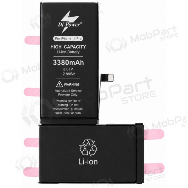 Μπαταρία Apple iPhone 11 Pro, συσσωρευτής Di-Power 3380 mAh (αυξημένης χωρητικότητας)