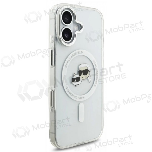Θήκη Apple iPhone 17 - Karl Lagerfeld IML K&CH Heads Metal Frame MagSafe (διαφανής)