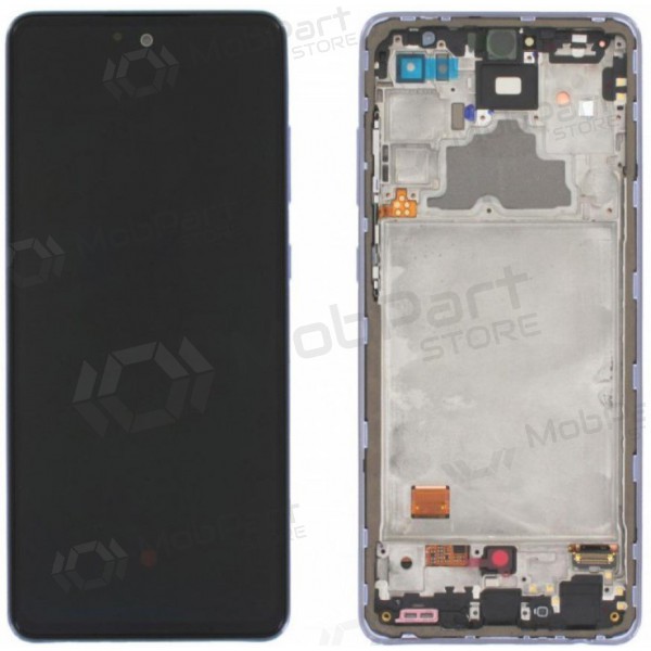 Samsung A725 A72 4G / A726 5G 2021 οθόνη (μωβ) (με πλαίσιο) (service pack) (γνησια)