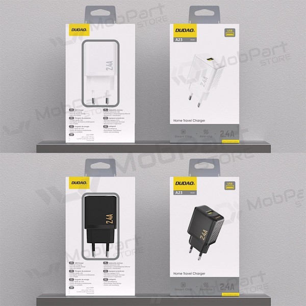 Φορτιστής τηλεφώνου Dudao A23 12 W USB-A μαύρος