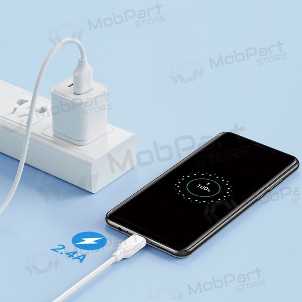 USB καλώδιο Joyroom S-UM018A9 USB to MicroUSB 2.4A 1.0m άσπρο