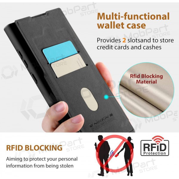 Θήκη Samsung Galaxy S23 FE - Nillkin Leather (μαύρη)