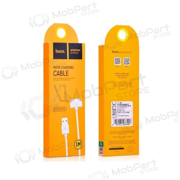 USB καλώδιο HOCO X1 iPhone 30-pin 1.0m (άσπρο)