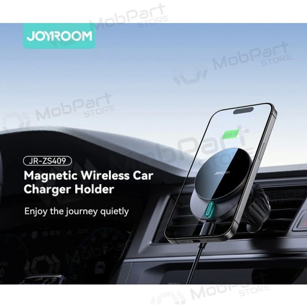 Automobilinis laikiklis-φορτιστής Joyroom JR-ZS409 MagSafe 15W μαύρος
