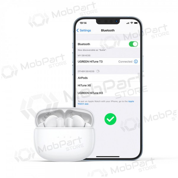 Ασύρματοςs ausinės Ugreen WS106 HiTune T3 Active Noise-Cancelling Earbuds