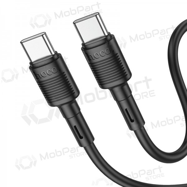 USB καλώδιο Hoco X83 60W Type-C to Type-C 1.0m μαύρος