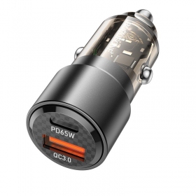 Φορτιστής αυτοκινήτου τηλεφώνου Borofone BZ20A 83 W PD QC 3.0 USB-C + USB-A μαύρος