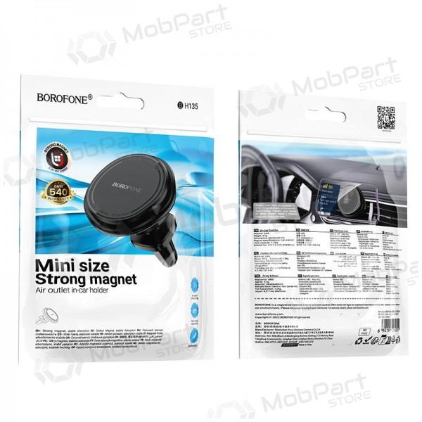 Βάση τηλεφώνου αυτοκινήτου Borofone BH135 για τις περσίδες αερισμού.