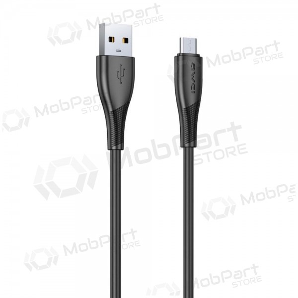 Καλώδιο Micro USB Awei CL-182M USB-A σε Micro USB 1 m μαύρο