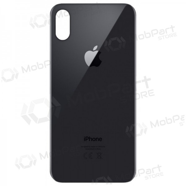 Apple iPhone X πίσω κάλυμμα μπαταρίας γκρί (space grey) (bigger hole for camera)