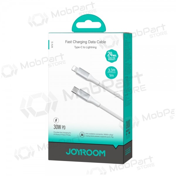 USB καλώδιο Joyroom S-A28 USB-C to Lightning 30W 1.0m άσπρο