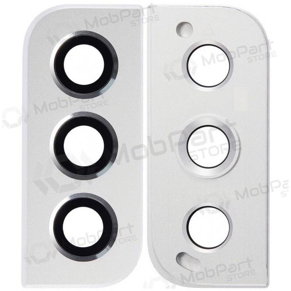 Samsung Galaxy S22+ τζαμάκι κάμερας (άσπρο) (με πλαίσιο)